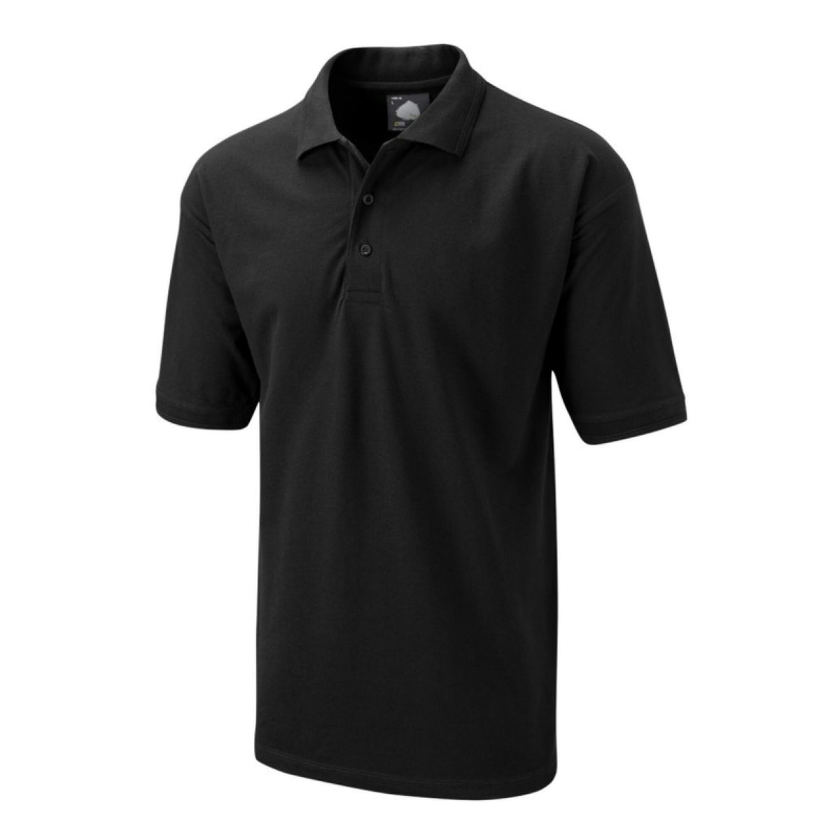 Orn Eagle Polo Shirt Black, front view