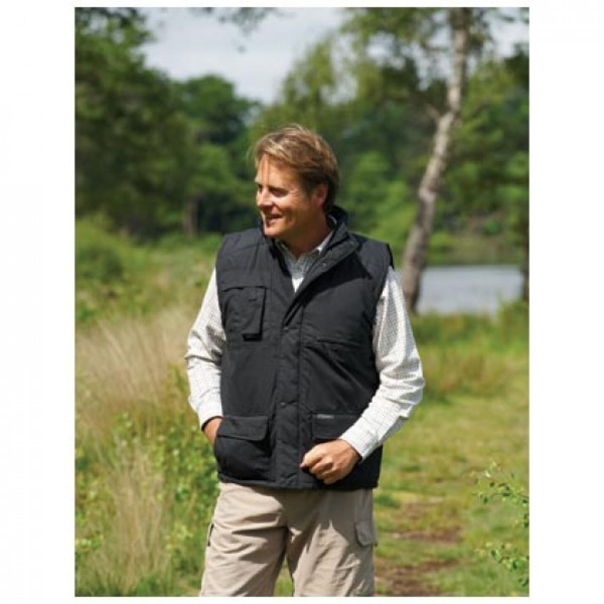 Champion Peak Bodywarmer Black, front view