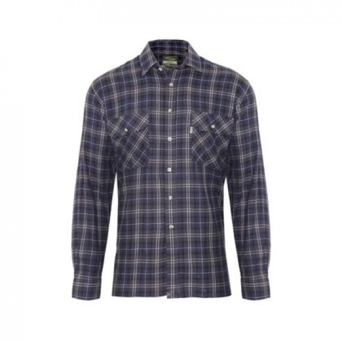 Champion Kilbeggan Cotton Long-Sleeved Shirt Blue, front view