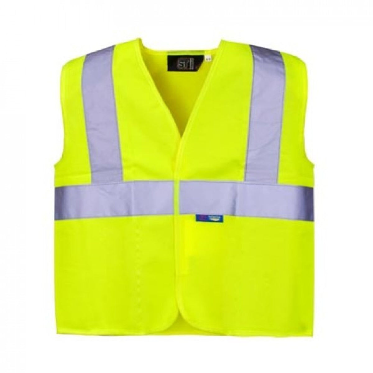 The Workwear Company Hi-Vis Reflective Junior Vest Yellow, front view