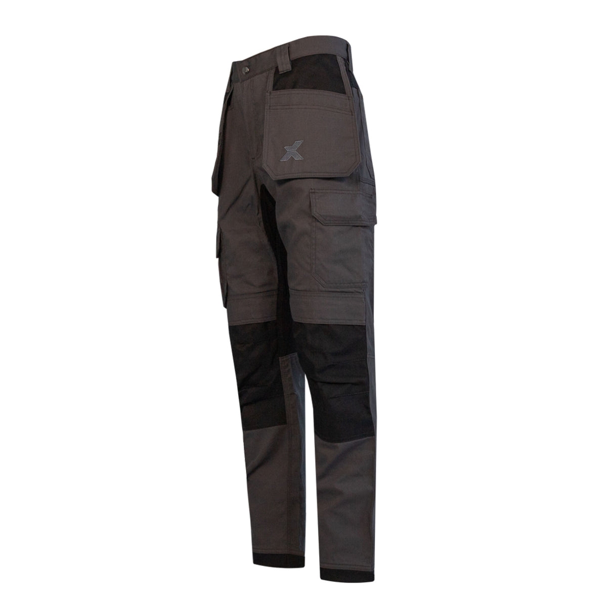 Xpert Core Stretch Work Trouser Grey/Black, front view