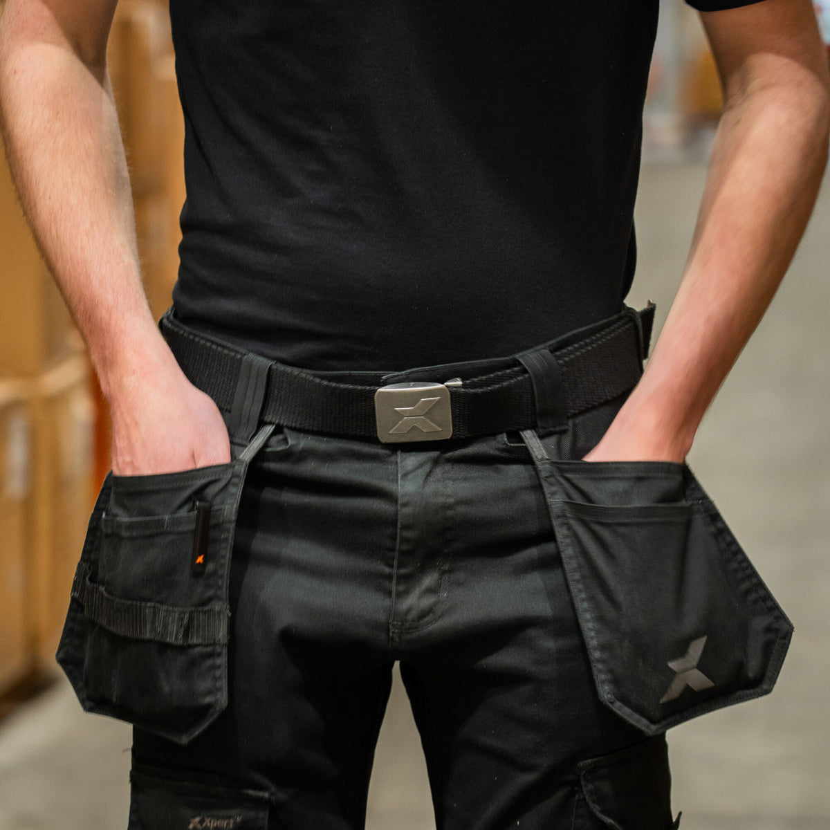 Xpert Core Stretch Work Trouser Grey/Black, front view