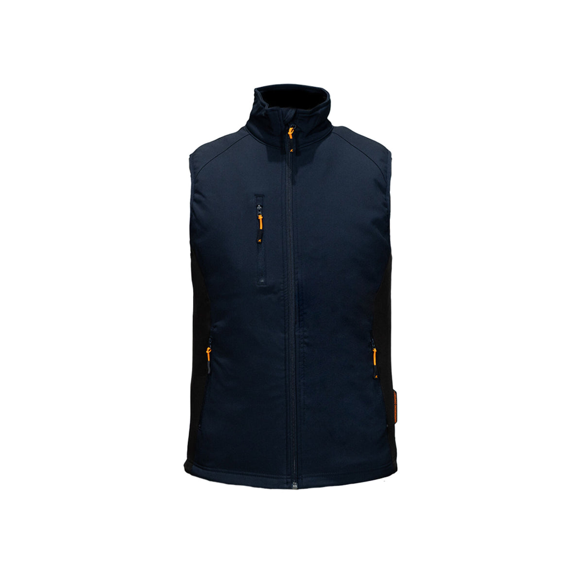 Xpert Core Softshell Bodywarmer Navy, front view