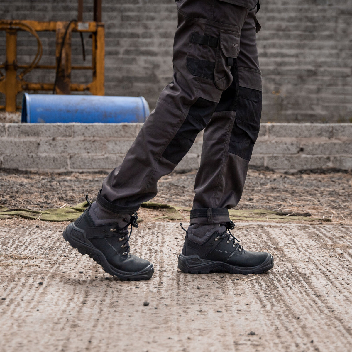 Xpert Warrior S3 Safety Laced Boot Black, front view