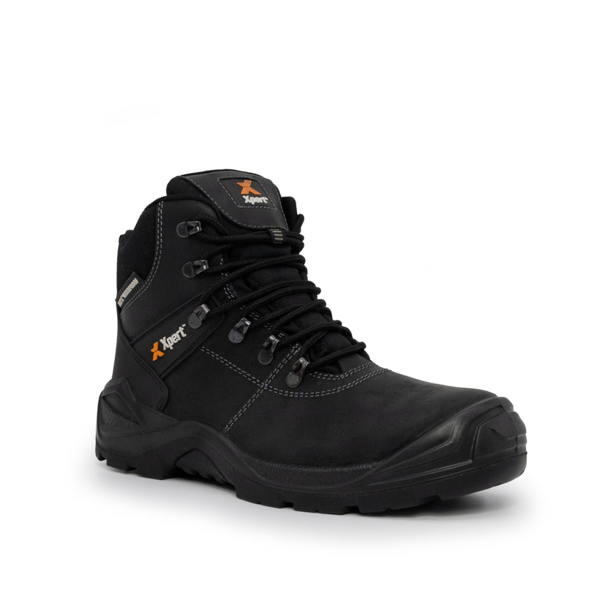 Xpert Typhoon Waterproof S3 Safety Boot Black, front view