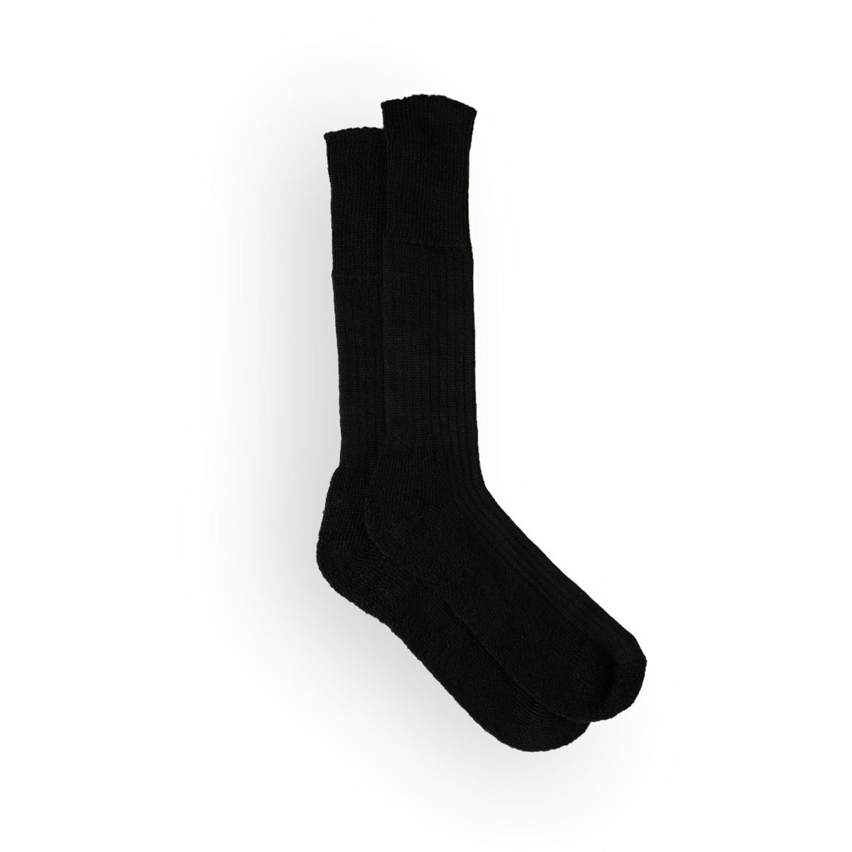 Xpert Core Wool Blend Combat Sock One Pair Black, front view
