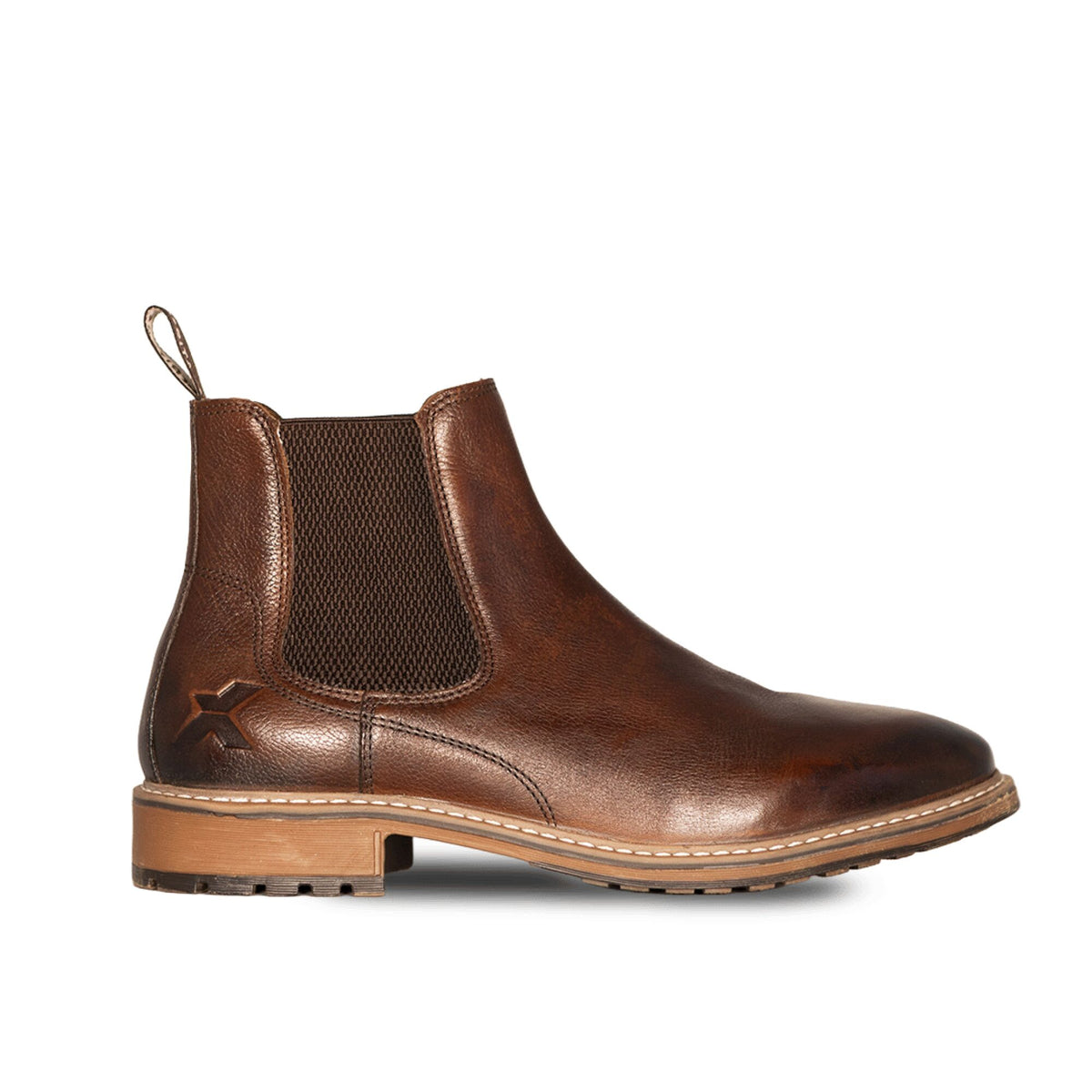 Xpert Heritage Dexter Chelsea Boot Brown, front view