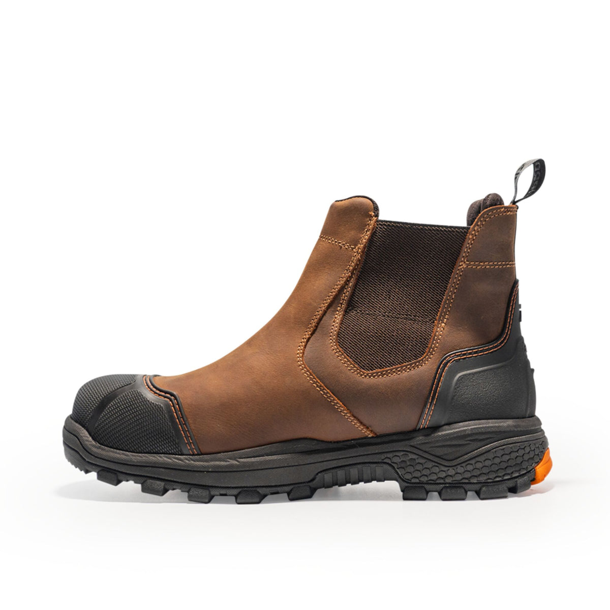 Xpert Pro Forge Waterproof S7L Safety Dealer Boot Brown, front view