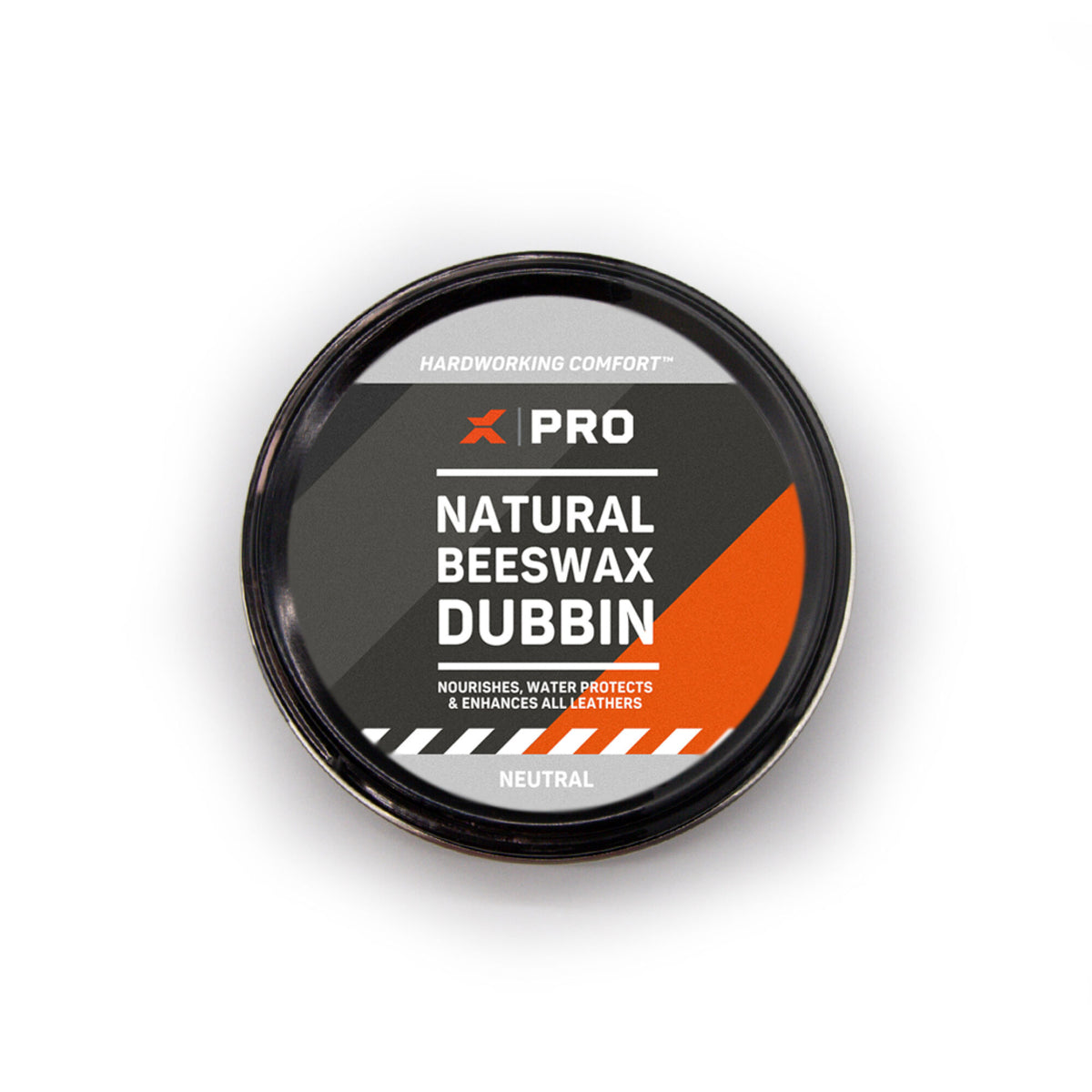 Xpert Pro Wax Natural Beeswax Boot Dubbin 80GM Neutral, front view