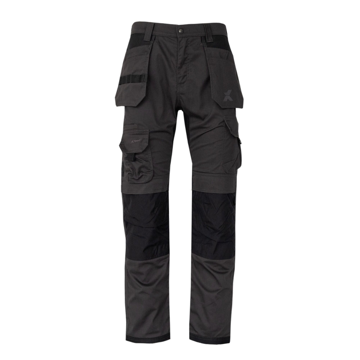 Xpert Pro Stretch+ Work Trouser Grey/Black, front view