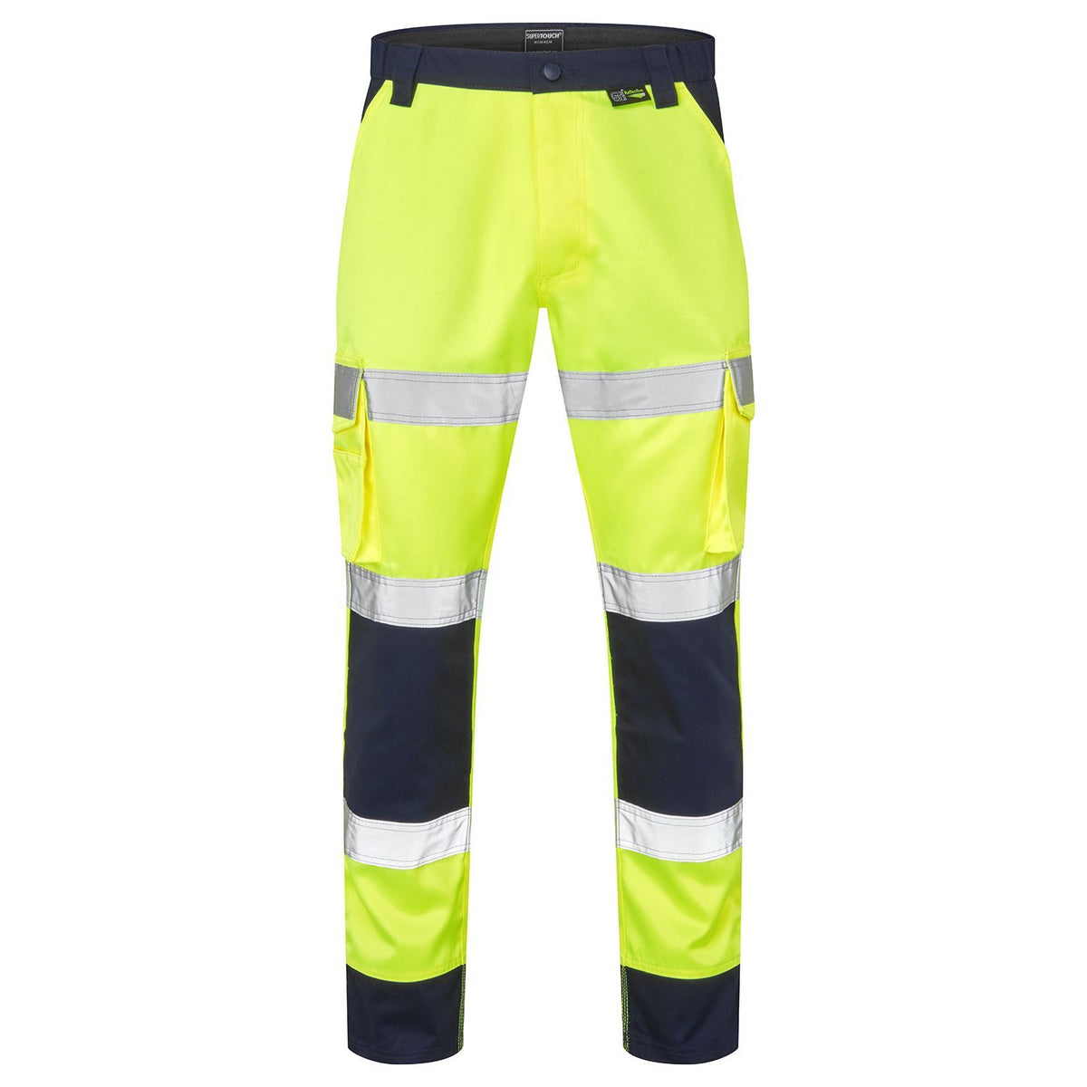 Supertouch Hi-Vis 2 Tone Yellow Combat Trousers, image 2
