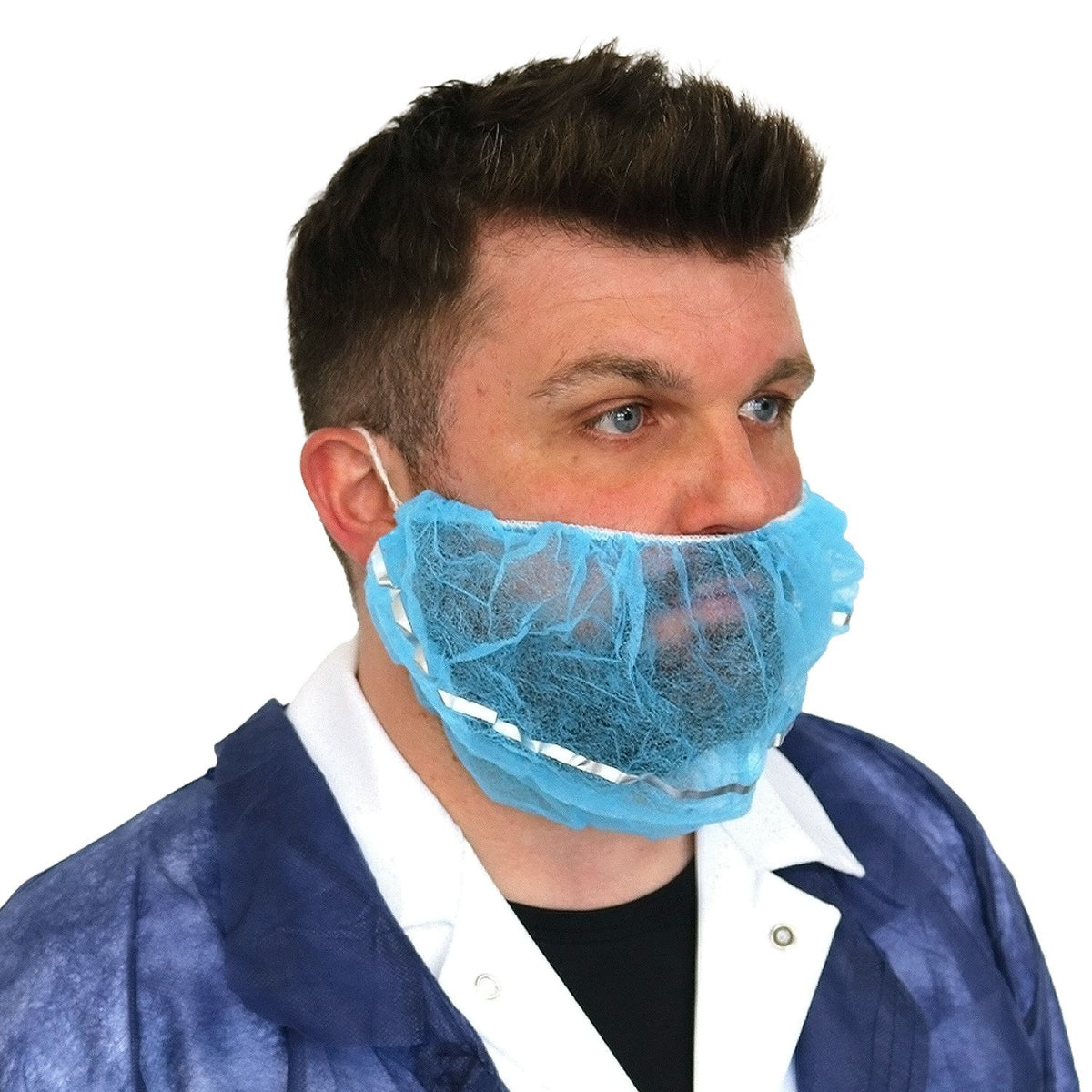 Supertouch - Non-Woven Detectable Beard Mask White, main product image