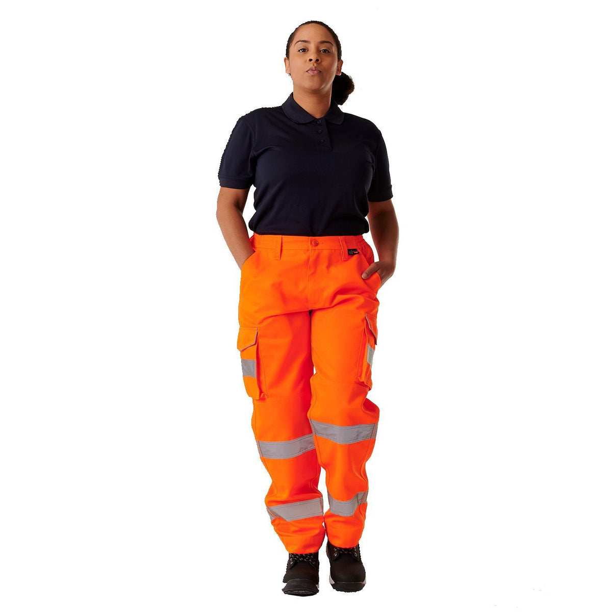 Supertouch - Ladies Hi Vis Orange Hana Combat Trouser, image 5