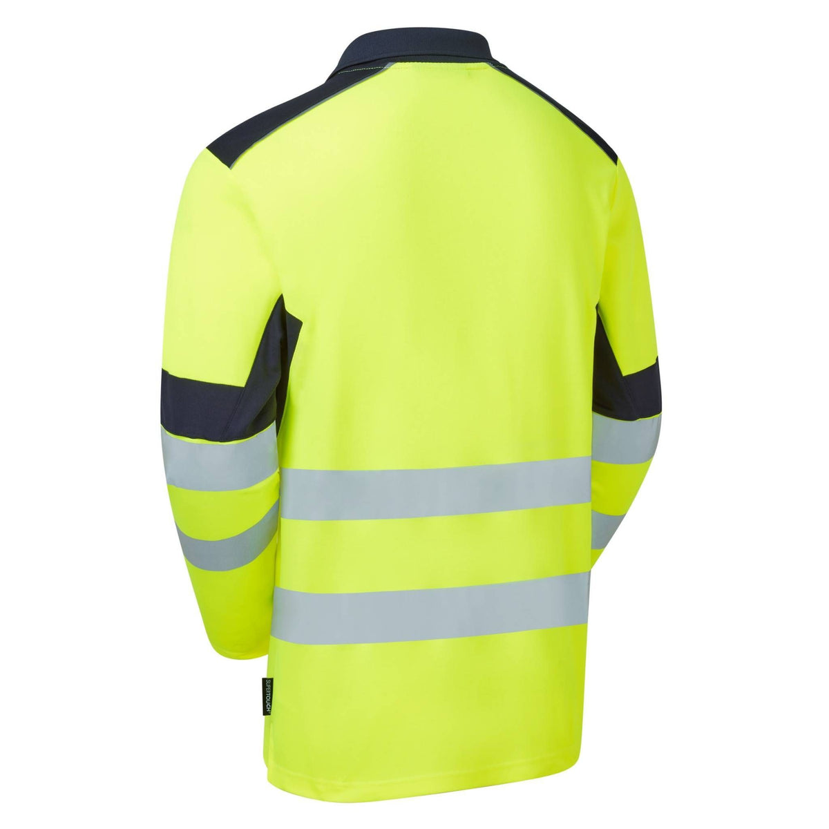 Supertouch Blue Sphere - System Hi-Vis Eco Yellow CottonCool Long Sleve Polo, image 4