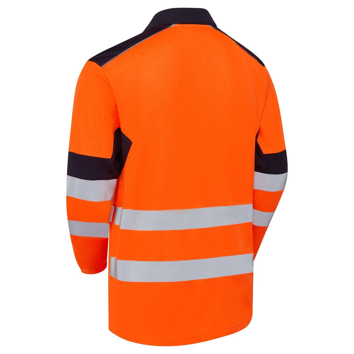 Supertouch Blue Sphere - System Hi-Vis Eco Orange CottonCool Long Sleeve Polo, image 4
