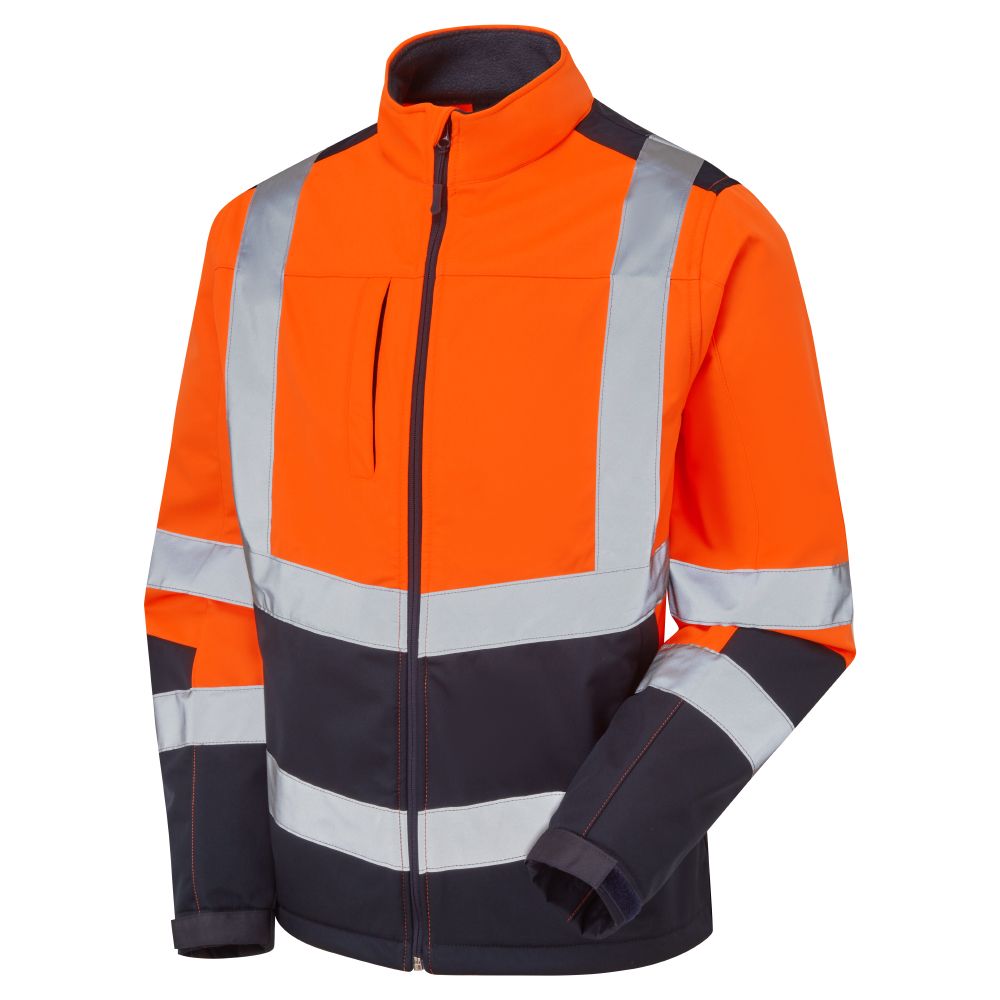 Supertouch Hi Vis 2 Tone Orange Softshell Jacket, main product image