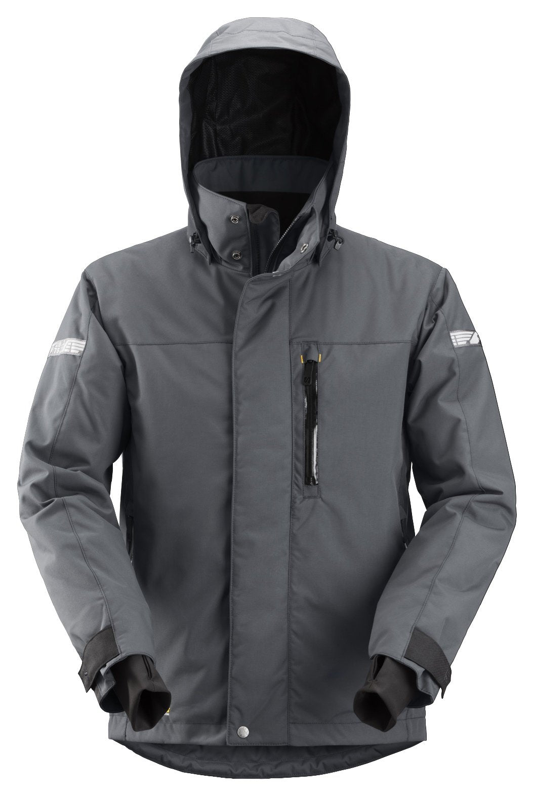 Snickers Workwear AllroundWork, Waterproof 37.5® Insulated Jacket in Steel Grey/Black