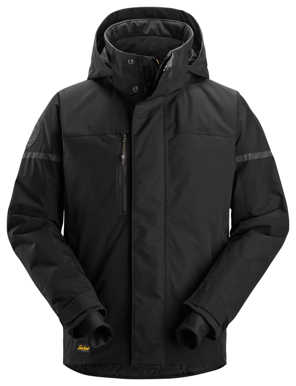 Snickers Workwear AllroundWork, Waterproof Insulated Jacket in Black/Black