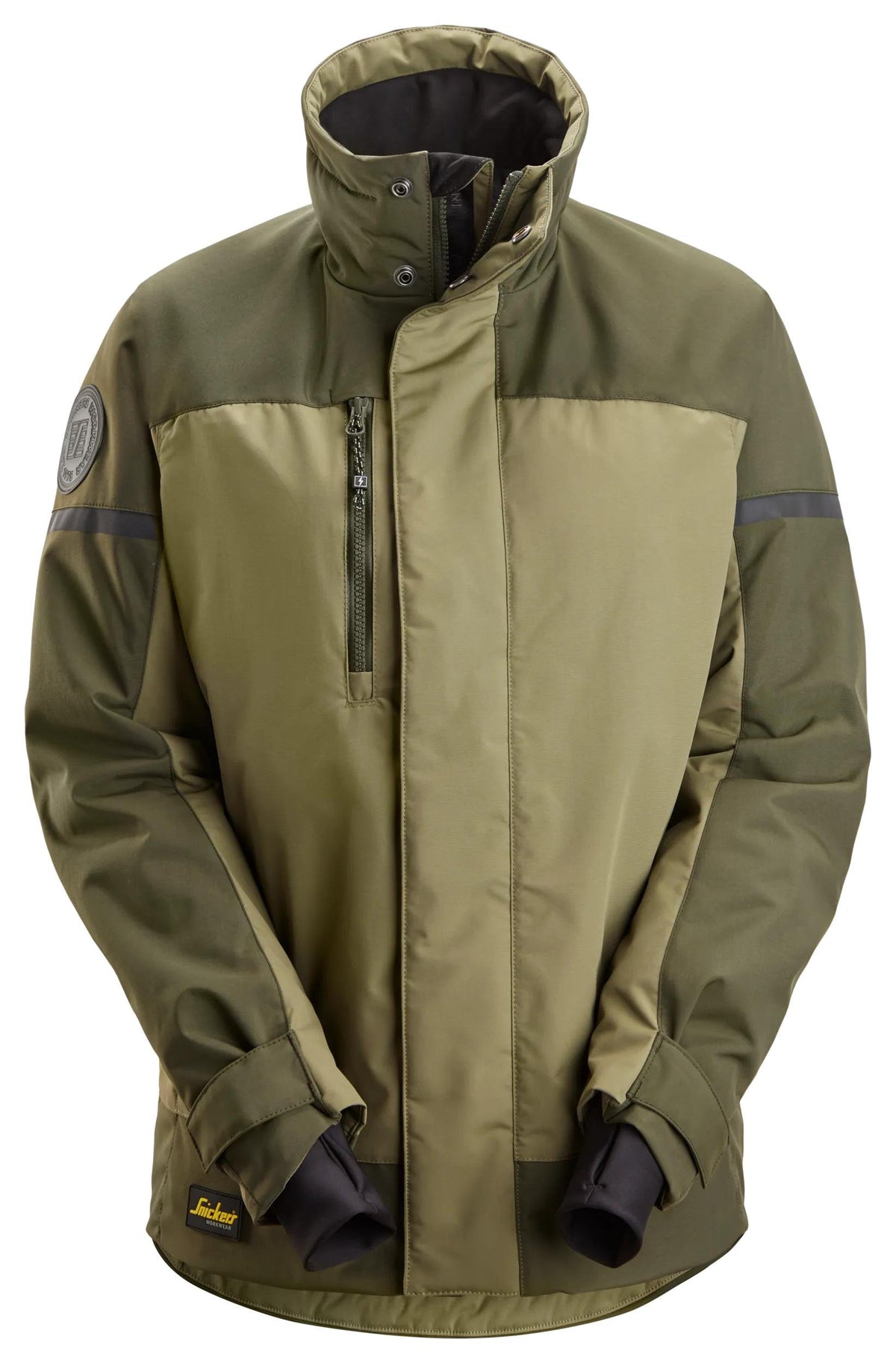 Snickers Workwear AllroundWork, Women Insulated Jacket in Khaki Green/Dark Khaki Green