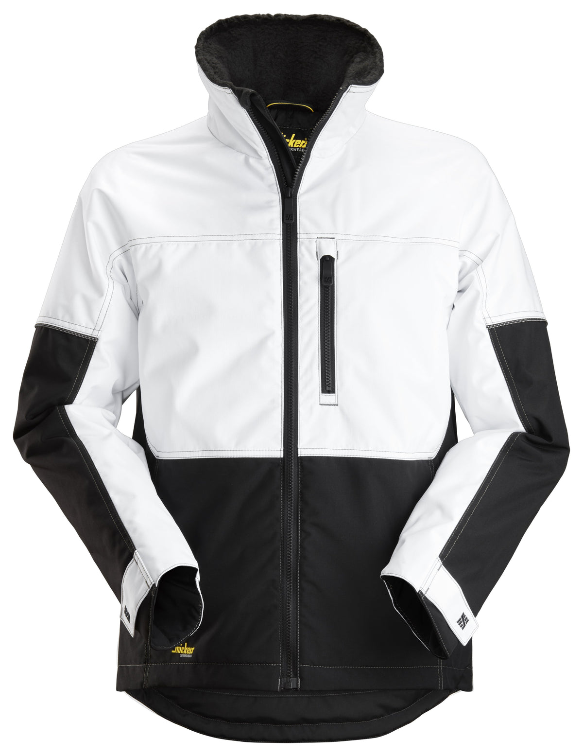 Snickers Workwear AllroundWork, Winter Jacket in White/Black