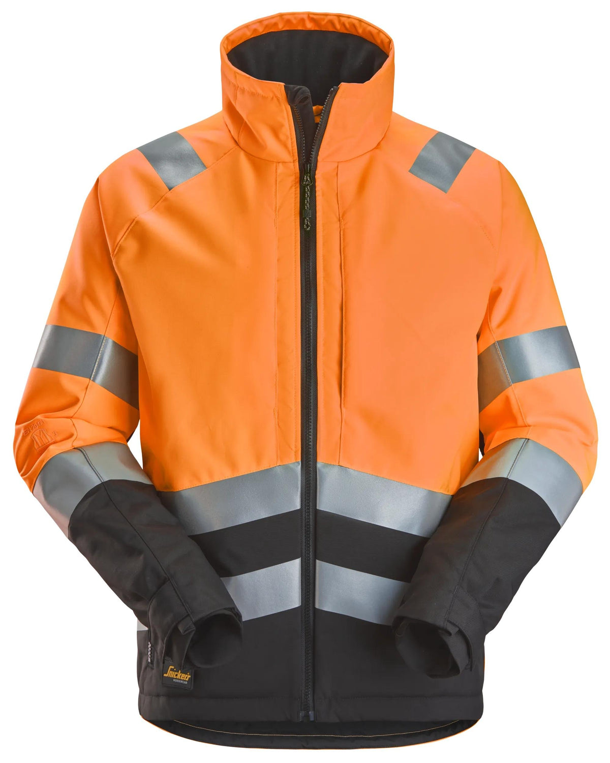 Snickers Workwear High-Vis Class 2/3, Winter Jacket in Hi-Vis Orange/Black