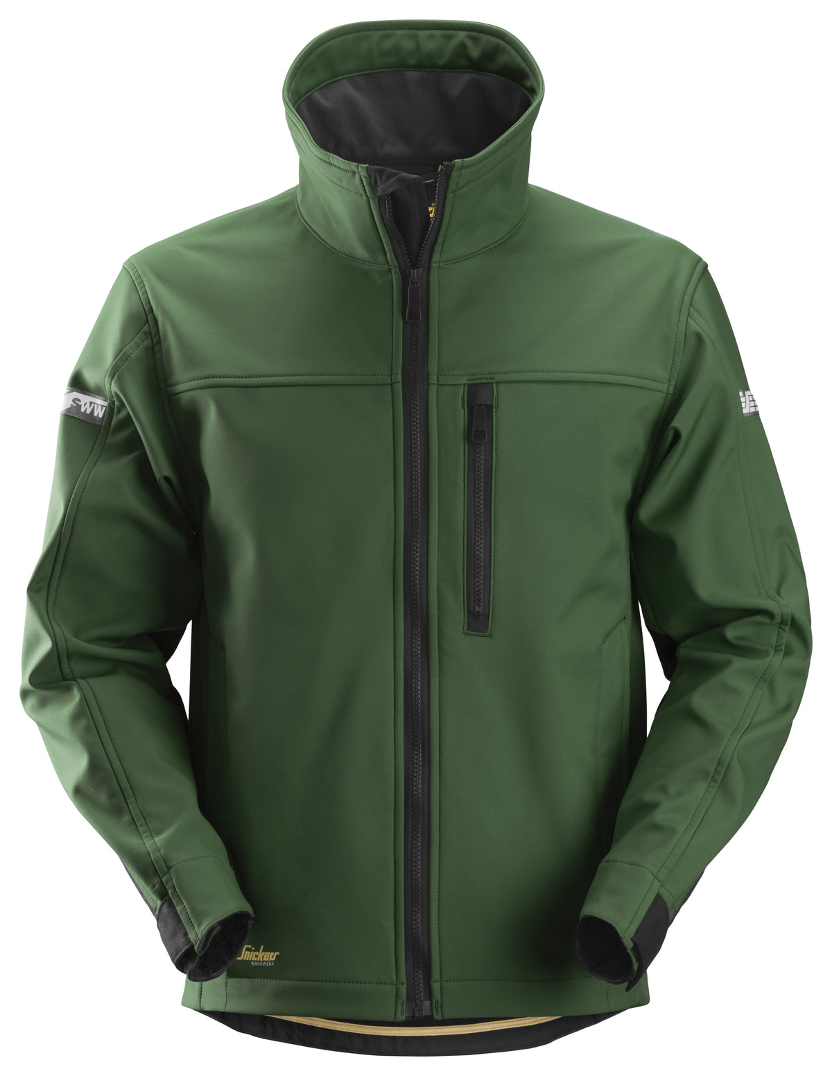 Snickers Workwear AllroundWork, Softshell Jacket in Forest Green/Black