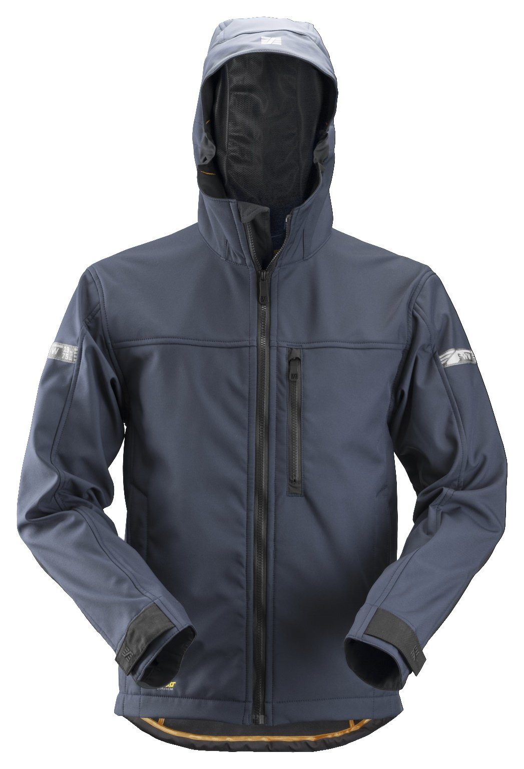 Snickers Workwear AllroundWork, Softshell Jacket with Hood in Navy/Black