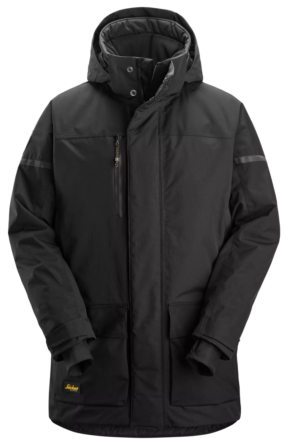 Snickers Workwear AllroundWork, Waterproof Insulated Parka in Black/Black