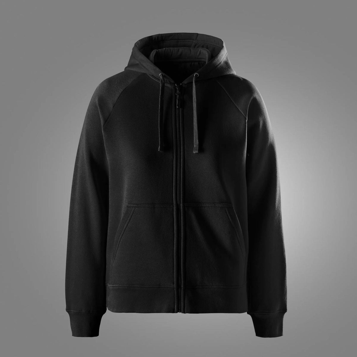 Snickers Workwear Women's Classic Sweatshirt Full Zip Hoodie in Black
