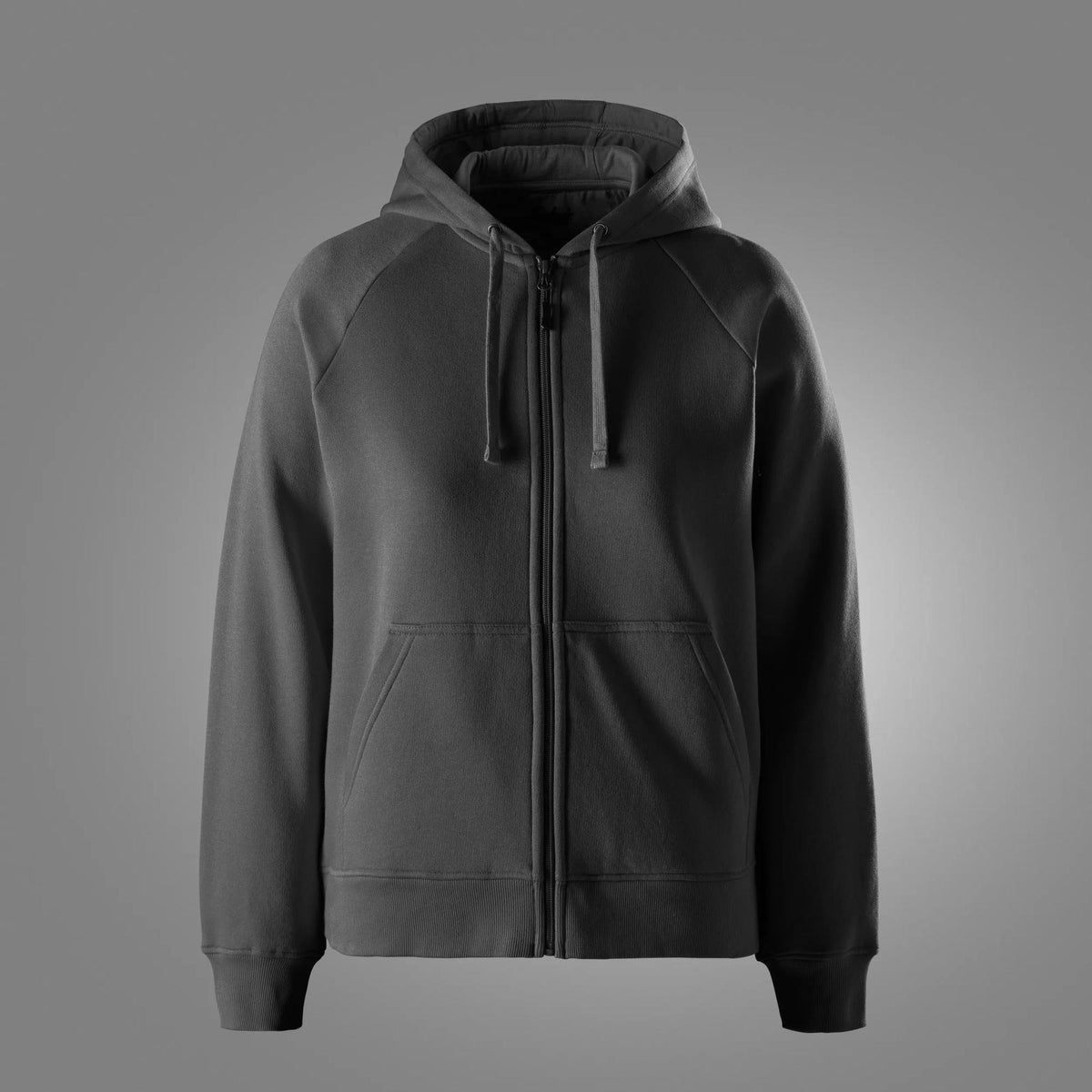 Snickers Workwear Women's Classic Sweatshirt Full Zip Hoodie in Steel Grey