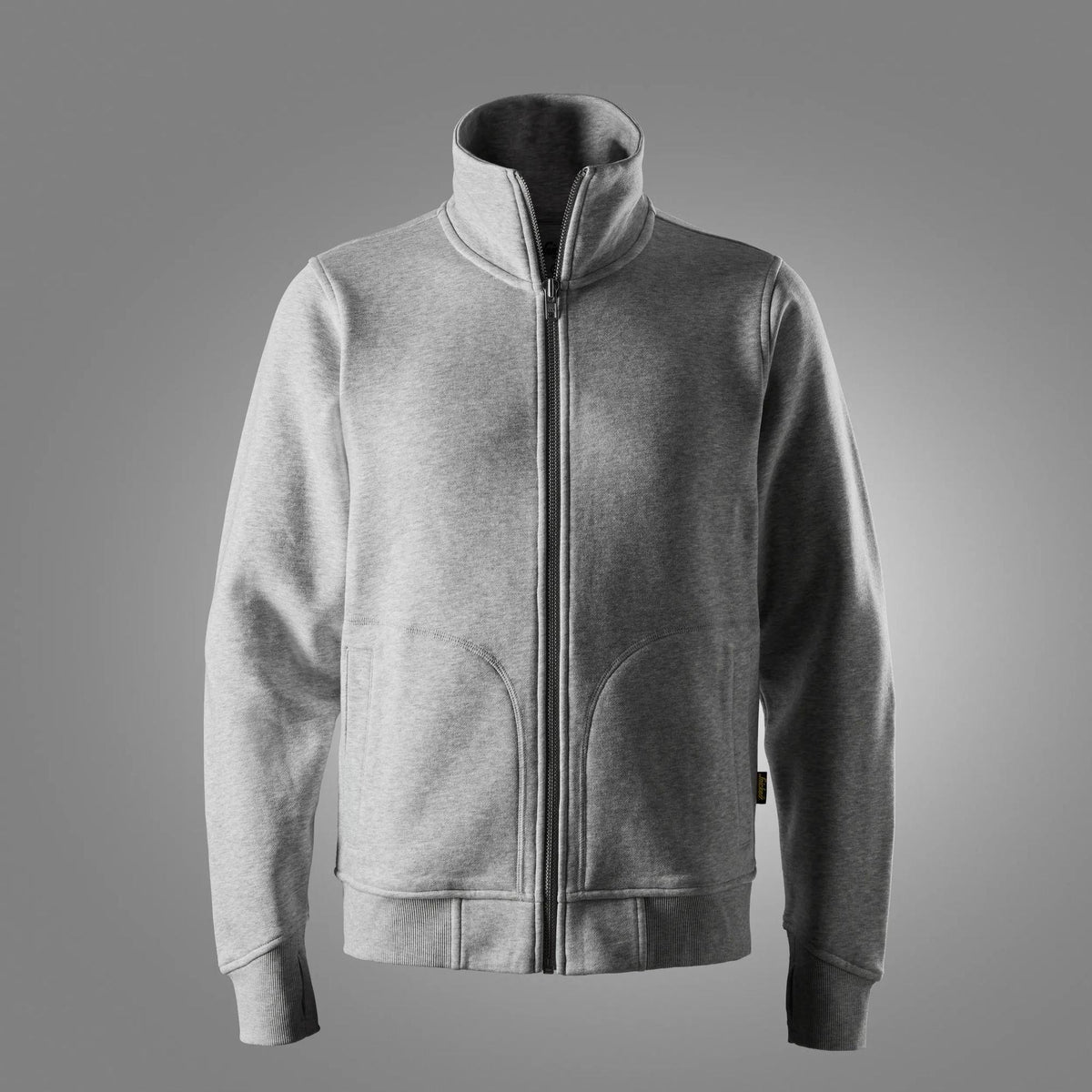 Snickers Workwear Heavy Sweatshirt Jacket in Grey Melange