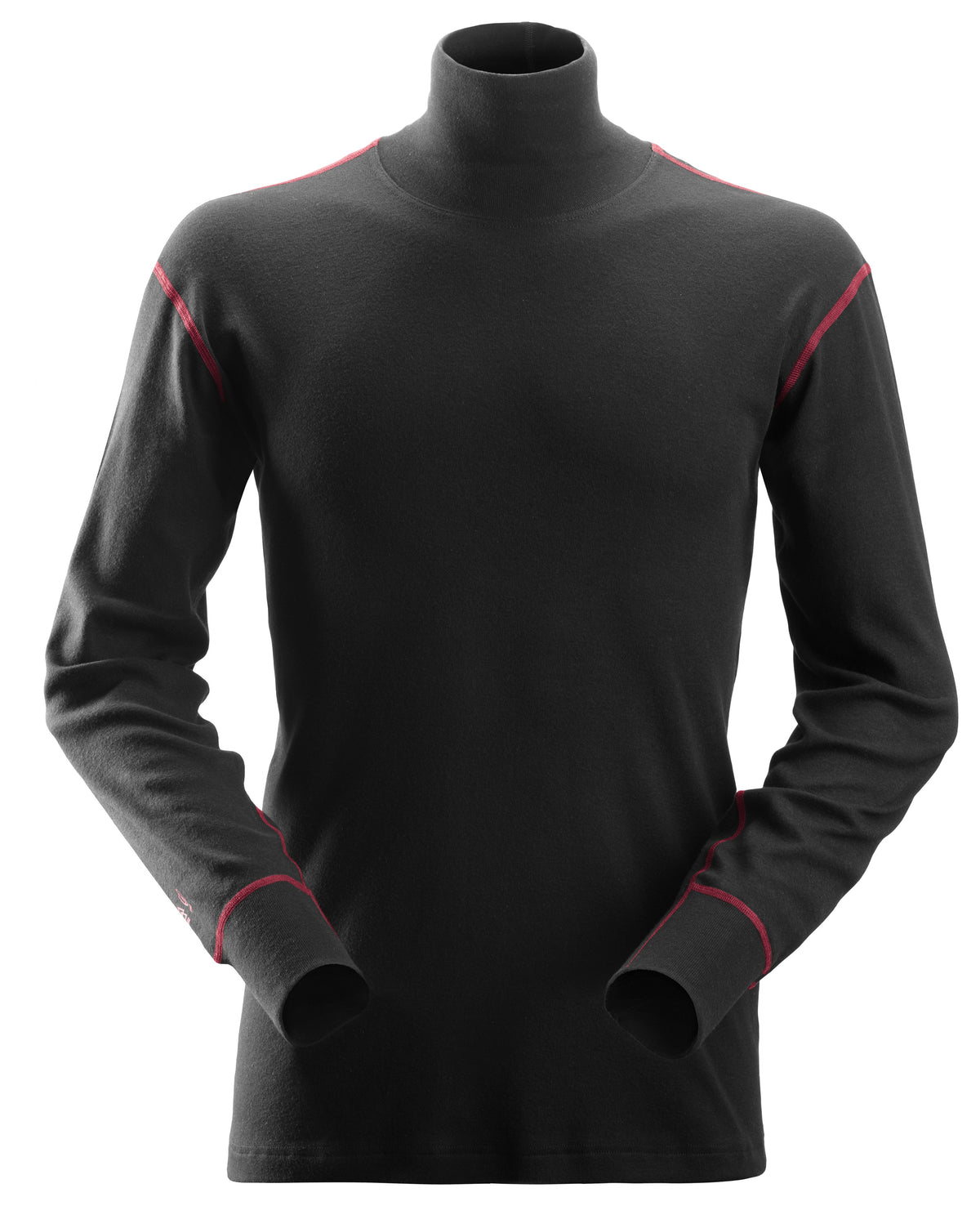 Snickers Workwear Long Sleeve Turtle Neck T-Shirt in Black