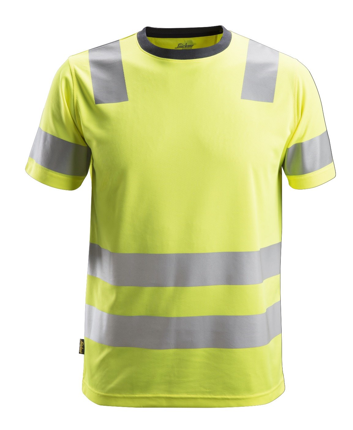 Snickers Workwear High-Vis Class 2, T-Shirt in Hi-Vis Yellow