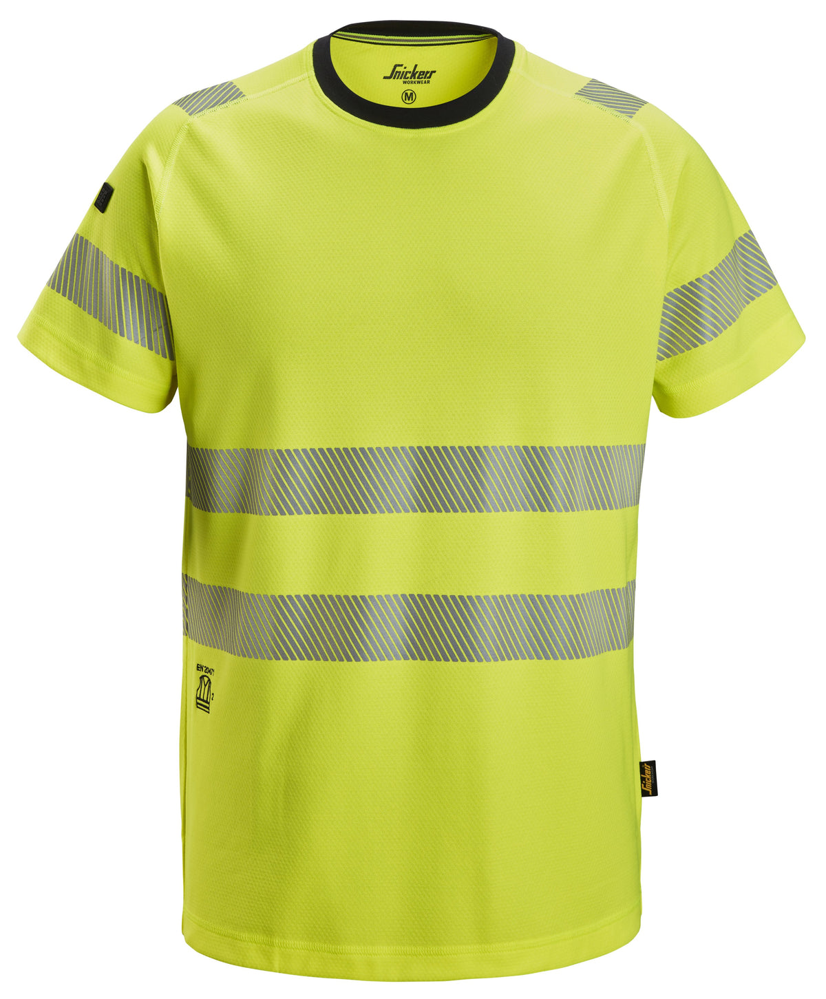 Snickers Workwear High-Vis Class 2, T-shirt in Hi-Vis Yellow