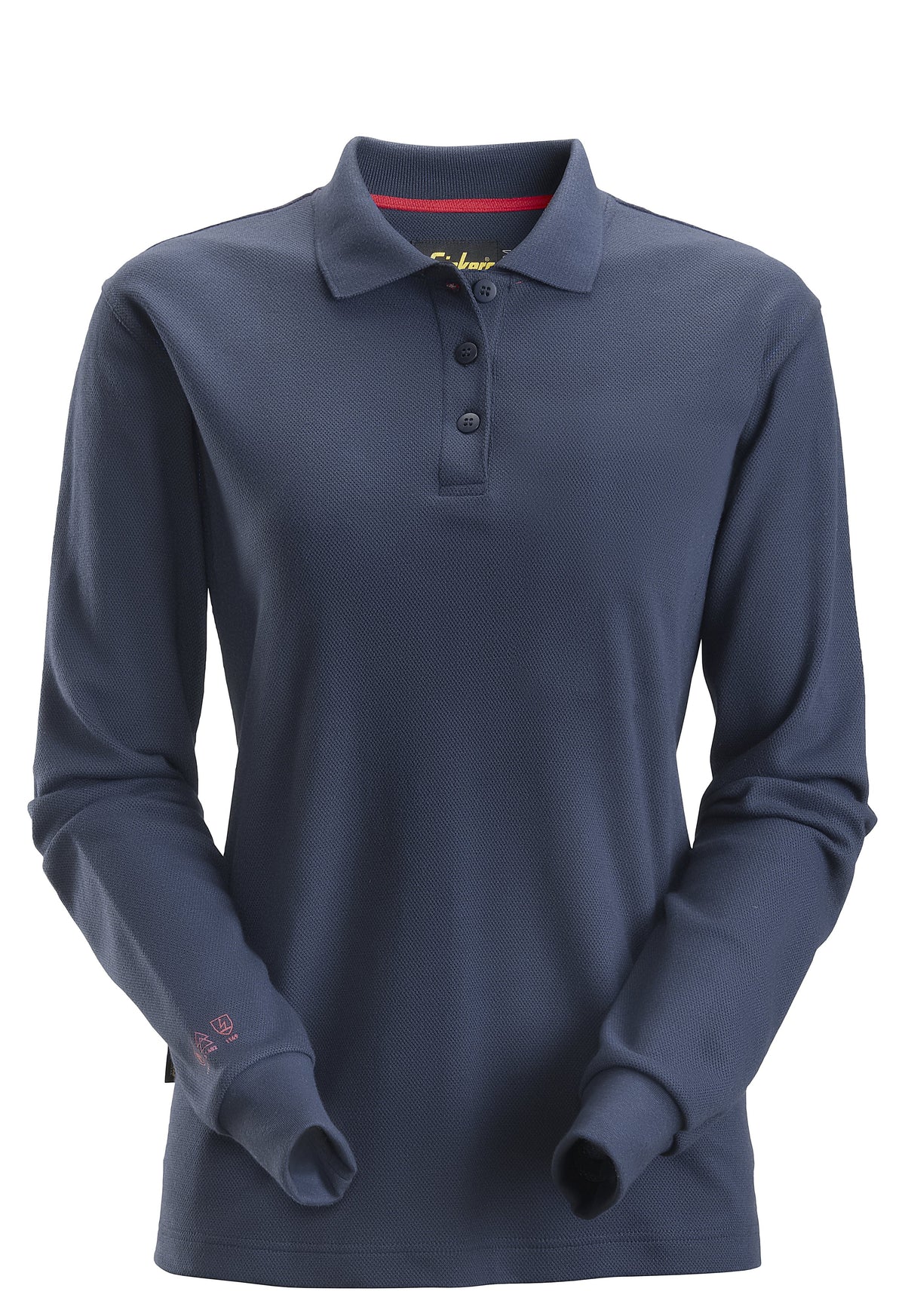 Snickers Workwear ProtecWork, Women's Long Sleeve Polo Shirt in Navy