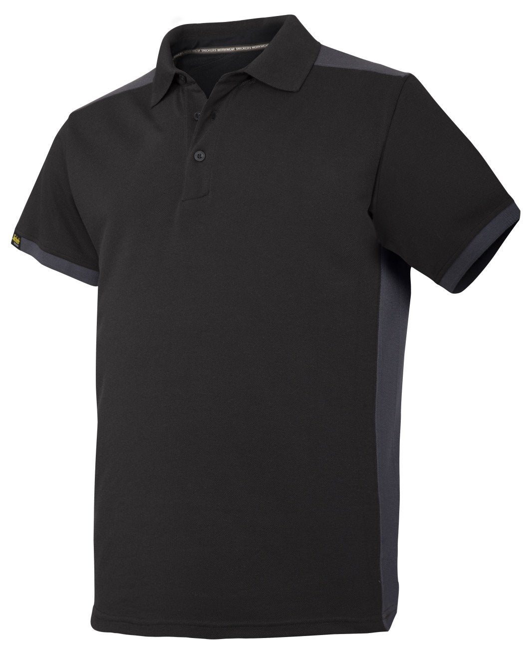 Snickers Workwear AllroundWork, Polo Shirt in Black/Steel Grey