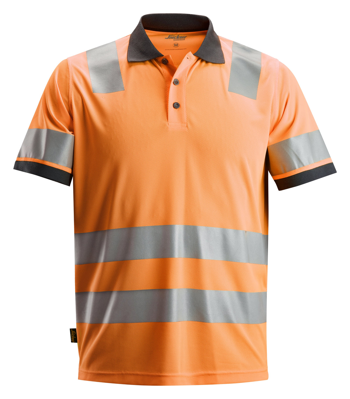 Snickers Workwear High-Vis Class 2, Polo Shirt in Hi-Vis Orange