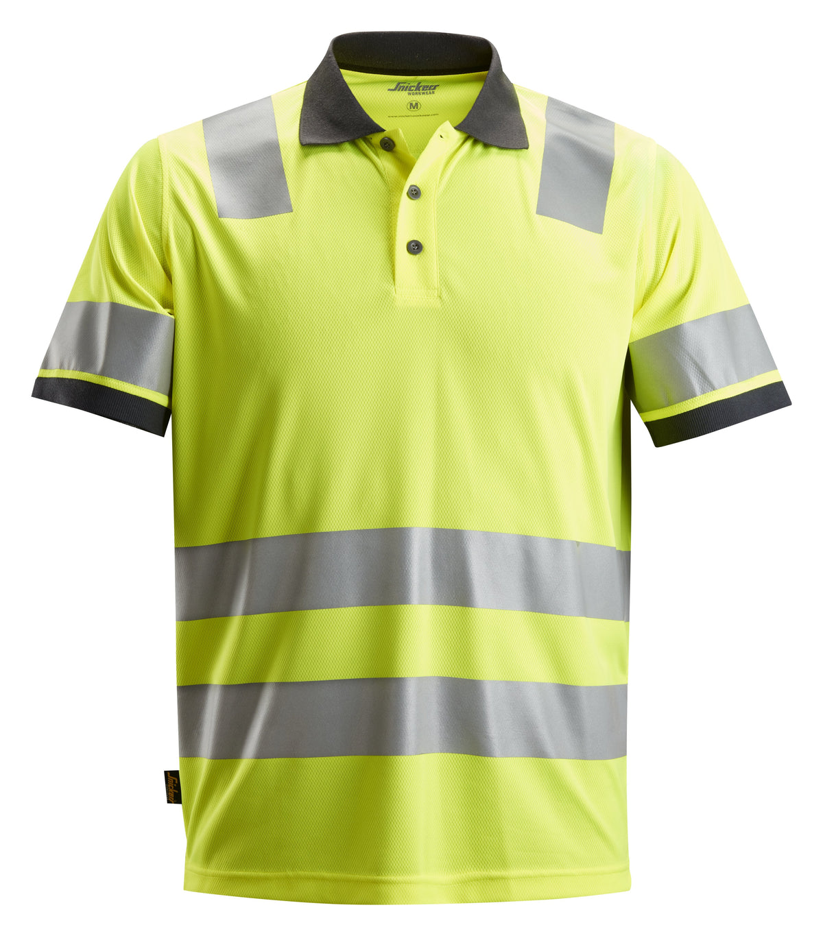 Snickers Workwear High-Vis Class 2, Polo Shirt in Hi-Vis Yellow