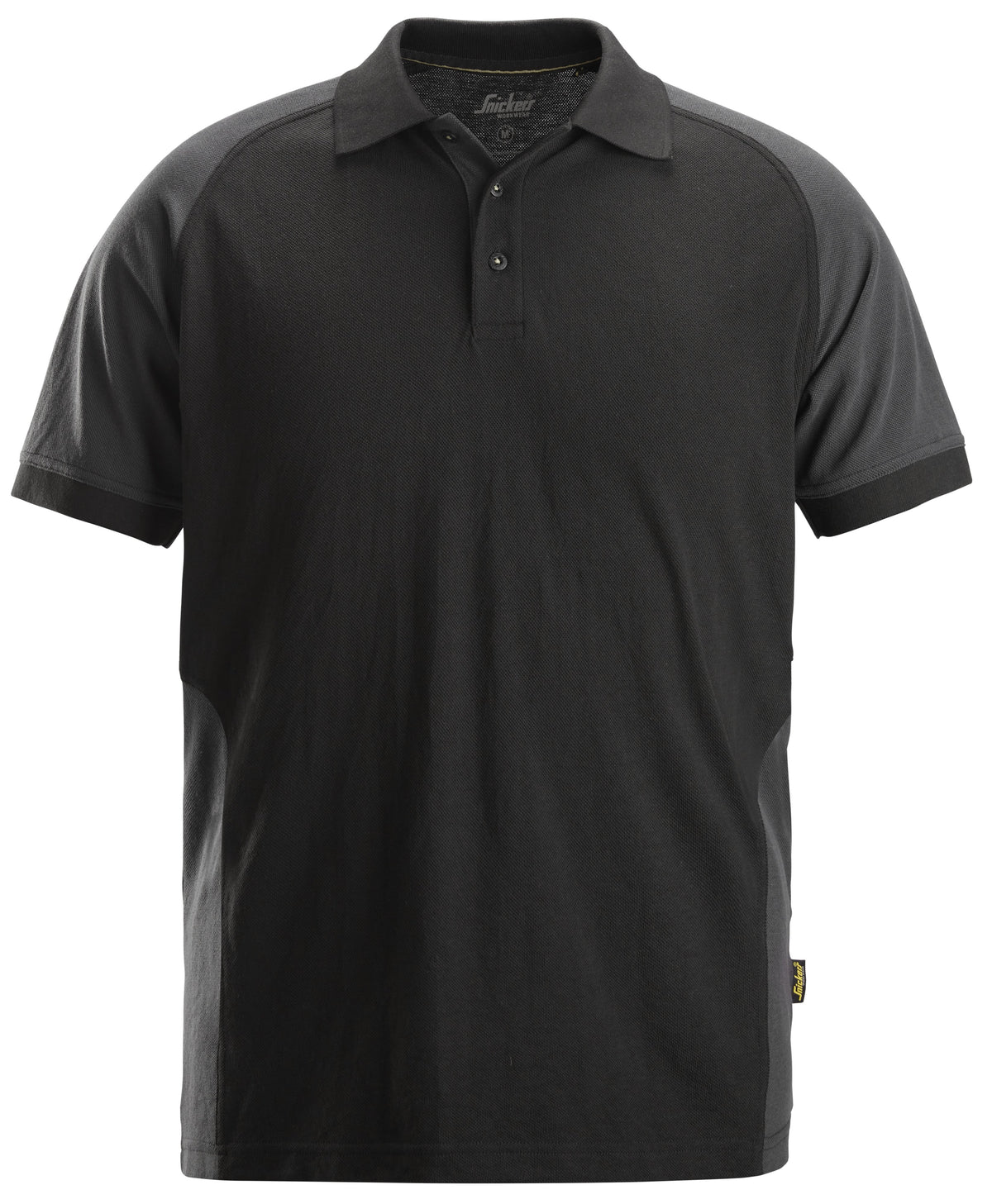 Snickers Workwear Two-Coloured Polo Shirt in Black/Steel Grey
