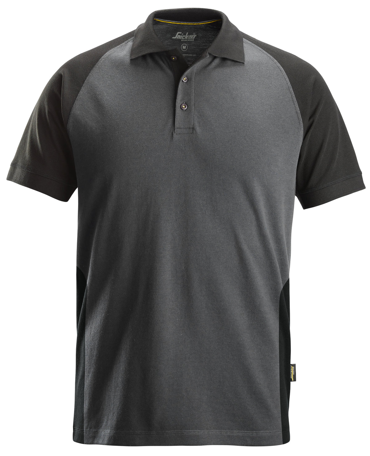 Snickers Workwear Two-Coloured Polo Shirt in Steel Grey/Black
