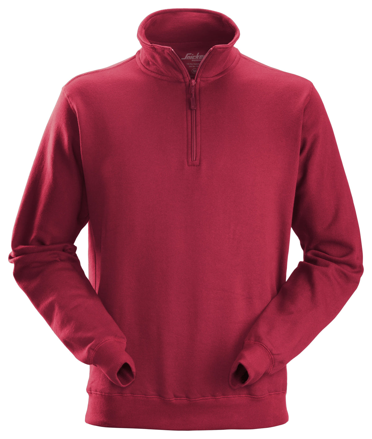 Snickers Workwear ½ Zip Sweatshirt in Chili Red