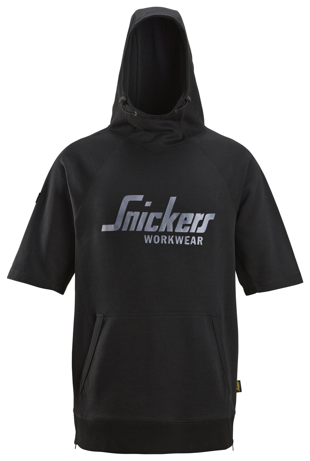 Snickers Workwear Logo Hoodie Short Sleeve in Black