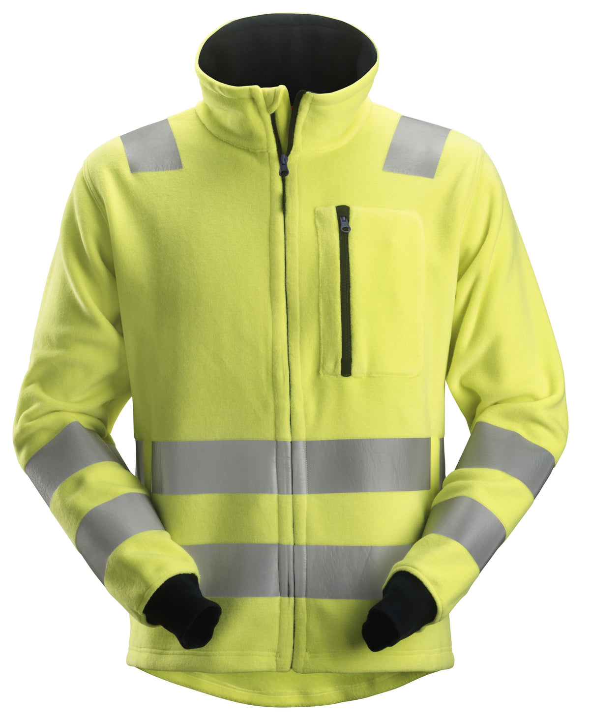 Snickers Workwear ProtecWork, Fleece jacket, High-Vis Class 3 in Hi-Vis Yellow