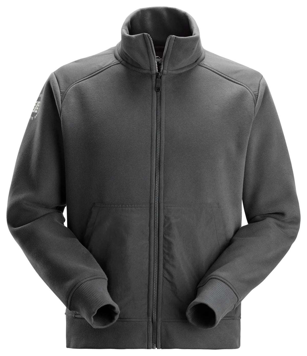 Snickers Workwear Cordura® Tech Sweatshirt Jacket in Steel Grey/Dark Steel Grey