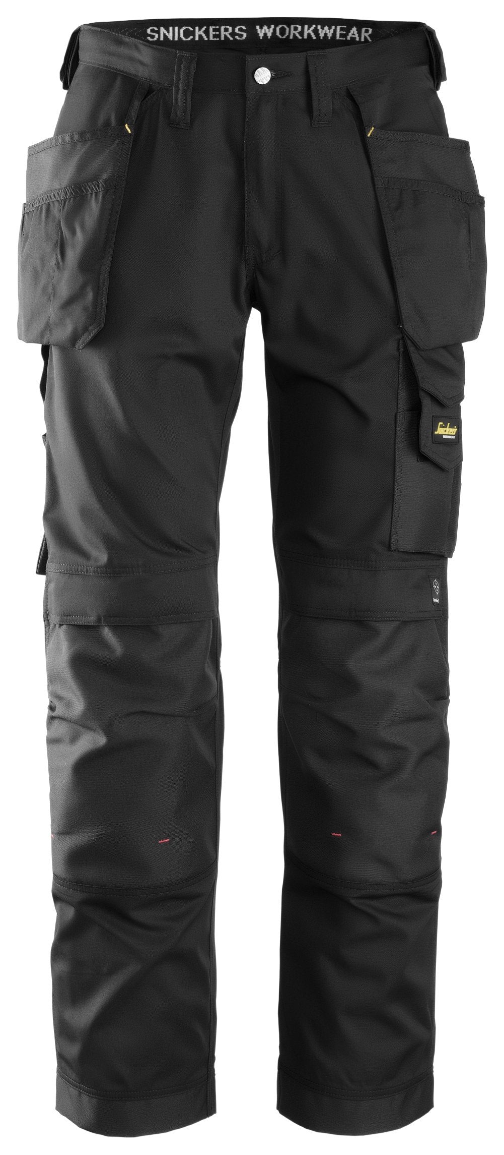 Snickers Workwear Craftsmen Holster Pockets Trousers, CoolTwill in Black/Black