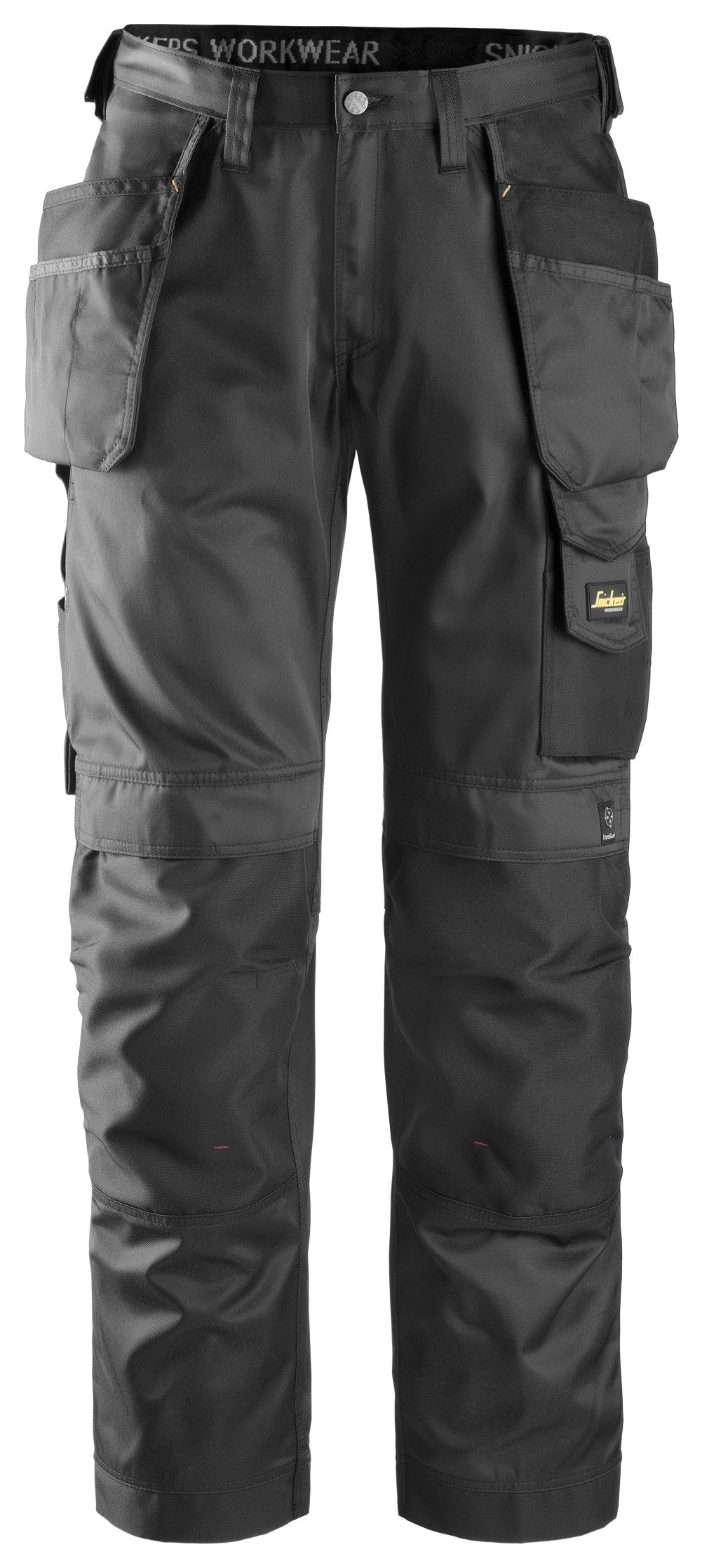 Snickers Workwear Craftsmen Holster Pockets Trousers, DuraTwill in Black/Black