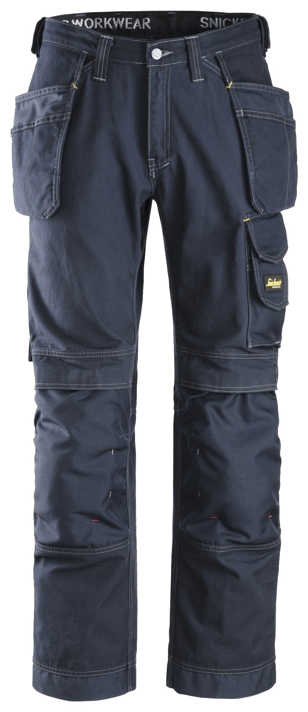Snickers Workwear Craftsmen Holster Pockets Trousers, Comfort Cotton in Navy/Navy