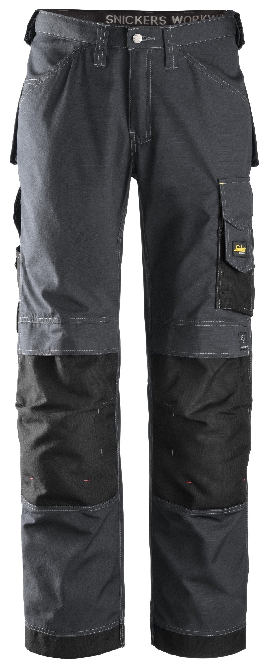 Snickers Workwear Craftsmen Trousers, Rip-Stop in Steel Grey/Black