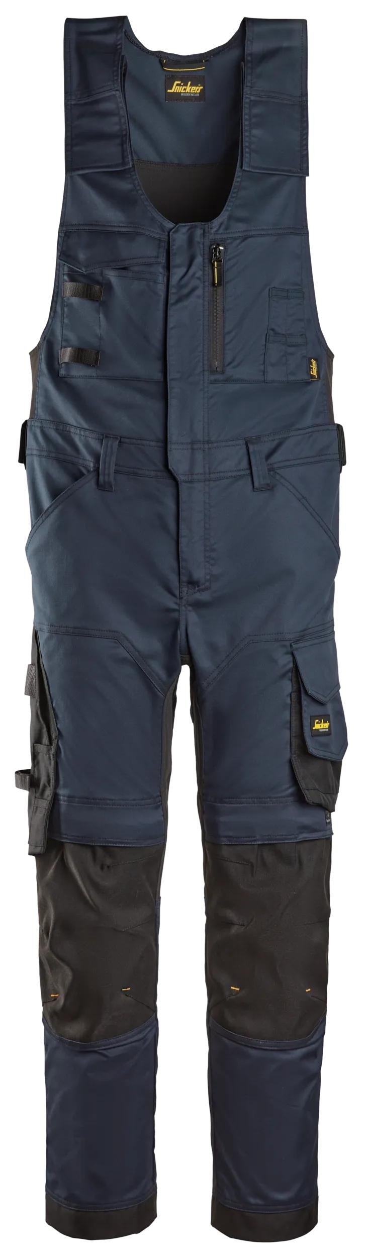 Snickers Workwear AllroundWork, Stretch One-piece Trousers in Navy/Black