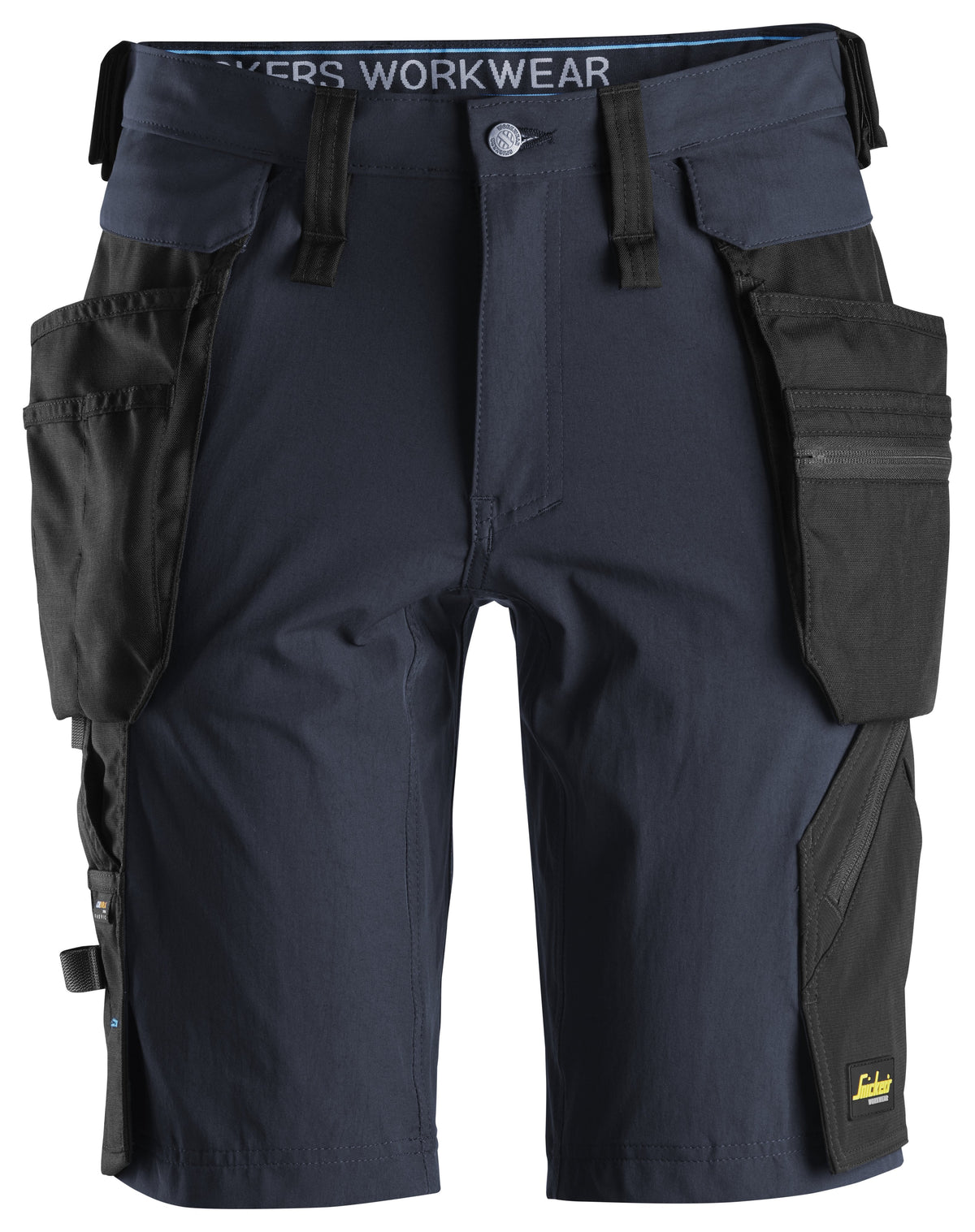 Snickers Workwear LiteWork, Shorts+ Detachable Holster Pockets in Navy/Black